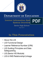 DepEd Learner Information System (LIS) PDF