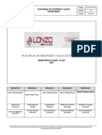 Plan Anual de SSO Transportes Alonso 2019