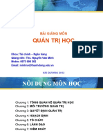 Bai Giang Mon Quan Tri Hoc