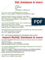 Give Root SQL Password.: We Have Backup Database and Mysql Database Users On Server