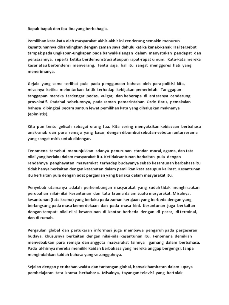 Contoh Teks Ceramah 1