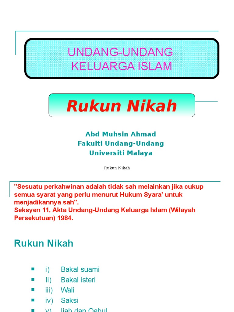 1103 Rukun Nikah  PDF