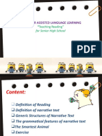 Computer Assisted Language Learning: "Teaching Reading"