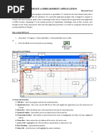 Operate A Spreadsheet Application