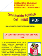Constitucion Politica Del PERU 1993. Marco Historico