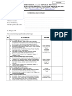 Contoh Form Bebas Tanggungan 2019