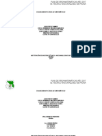 Plan de Area Matematicas 2017