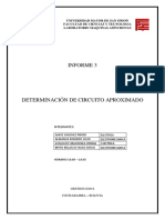 Informe 3: Universidad Mayor de San Simon Facultad de Ciencias Y Tecnologia Laboratorio Maquinas Asíncronas