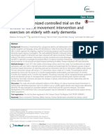 A 3-Arm Randomized Controlled Trial On The Effects of Dance Movement Intervention and Exercises On Elderly With Early Dementia