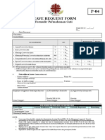 P-04 Leave Request Form