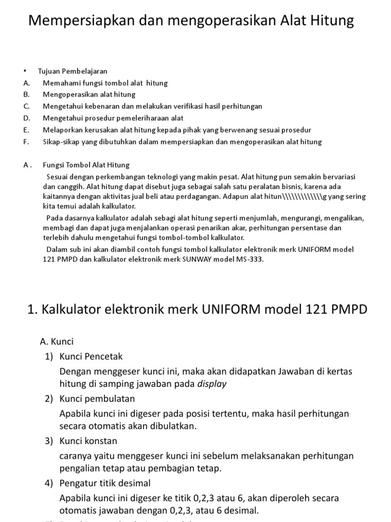 Alat Hitung Pdf