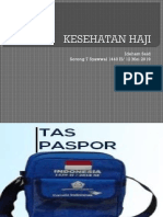 Presentasi Isi Tas Pasport Haji