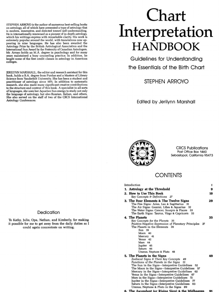 Stephen Arroyo Chart Interpretation Handbook PDF PDF