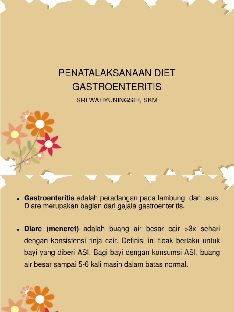 Penatalaksanaan Diet Gastroenteritis Pdf