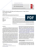 Ap Genetic Diversity Inbreeding and Breeding Practices in Dogs Resultsfrom Pedigree Analyses