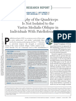 Atrophy of the Quadriceps is Not Isolated to the Vastus Medialis Oblique in Individuals With Patellofemoral Pain