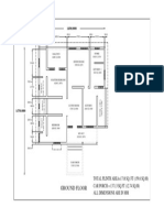 Home floor plan dimensions and area measurements