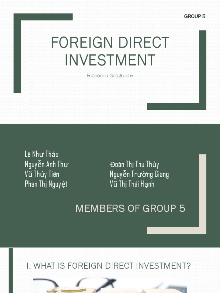 Foreign Direct Investment | PDF | Foreign Direct Investment | Employment