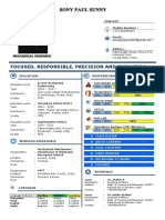 Sony Paul - CV Format