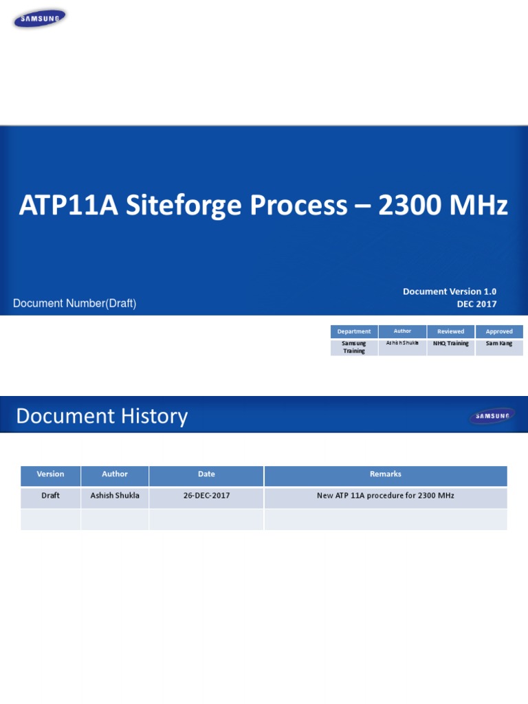 Samsung ATP 11A Process | PDF | Login | Password