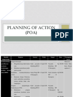 Planning of Action (Poa)