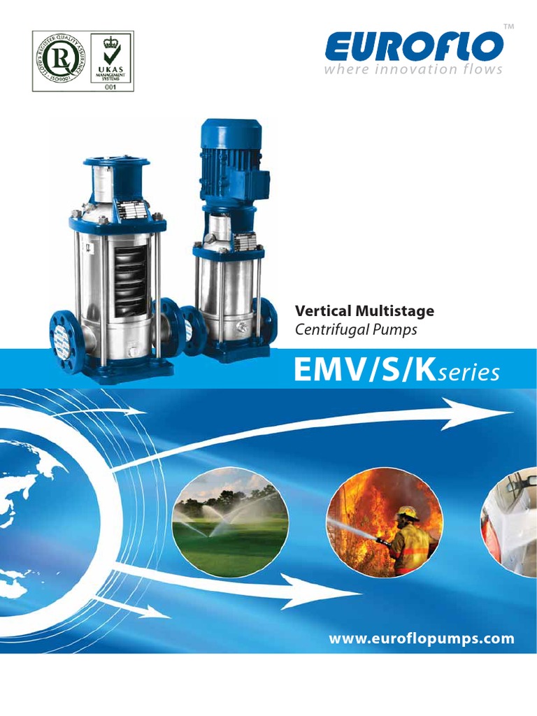 EMV Series Vertical Multistage Pumps | PDF | Mains Electricity | Pipe ...