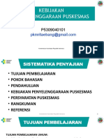 Kebijakan Puskesmas