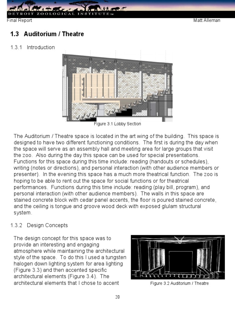 Auditorium Lighting Design Standards | PDF | Fluorescent Lamp | Lighting