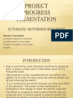 Project Progress Presentation: Automatic Motorized Benchvise