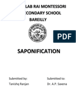 Shri Gulab Rai Montessori Sr. Secondary School Bareilly: Saponification