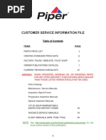 Customer Service Info PIPER PDF