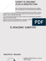 El Realismo y El Realismo Subjetivo de La Arquitectura