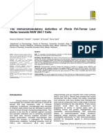 The Immunomodulatory Activities of Picria Fel-Terr