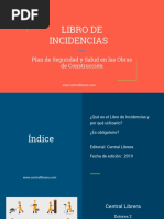 Libro de Incidencias Plan de Seguridad y Salud en Las Obras de Construcción