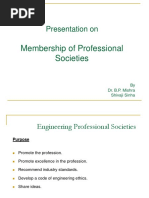 Professional Socities