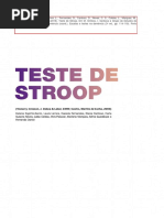 Stroop Escalas e Testes na Demência