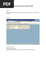 Passo Para Criação Da Transação LSMW
