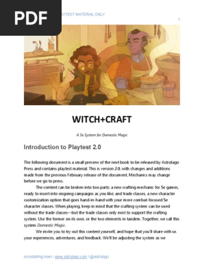 WITCH+CRAFT March 2019 Playtest Preview V2
