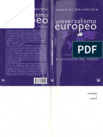 WALLERSTEIN IMMANUEL Universalismo Europeo PDF