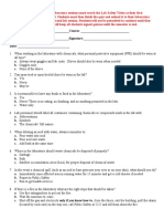 Laboratory Safety Quiz With Multiple Choice Answers 2012