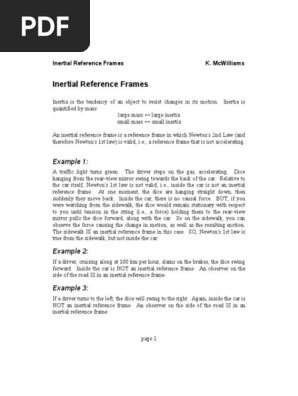 Inertial frame