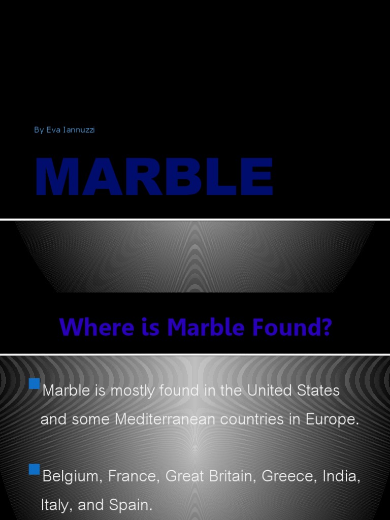Marble: Origins and Uses | PDF | Art