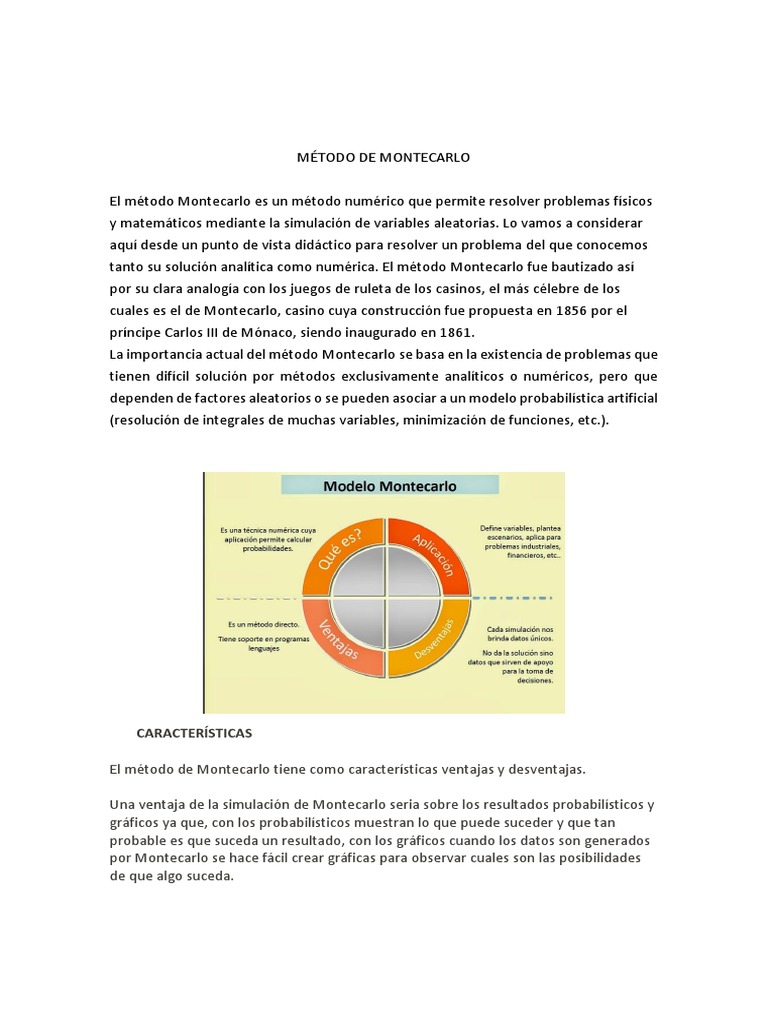 Método de Montecarlo | PDF | Método Monte Carlo | Simulación