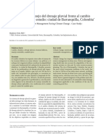 Perspectiva Del Manejo Del Drenaje Pluvial Frente Al Cambio Climatico (Bogota)