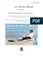 Twitter Cheat Sheet: By: Marc M. Lalonde (The Wealthy Trainer)