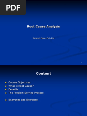 Root Cause Analysis