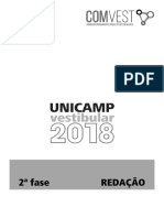 Unicamp - Redações Comentadas (2018)