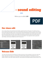 Unit 24 - Sound Editing: Write Up On Edits LAB