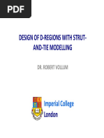 dESIGN OF D REGIONS STRUT AND TIE PDF