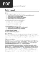 Lab 0 Manual: COS 495 - Autonomous Robot Navigation